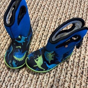 Bogs Kids' Dino Adventure Boots - Blue and Green size baby 6